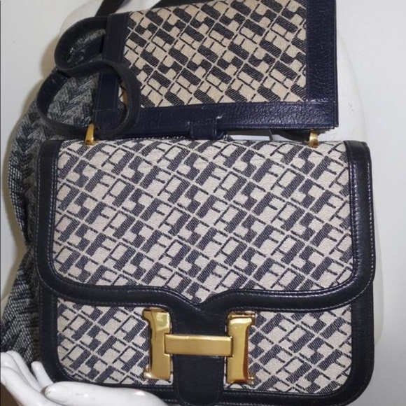 Vintage SAKS fifth avenue monogram purse set wallet two way - Picture 2 of 7